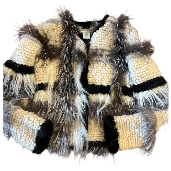 Vintage Adam Jones Paris Runway Wool And Fur Jacket - Rare Luxury! - Picture 7 of 16